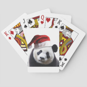 Christmas Panda Bear Spielkarten