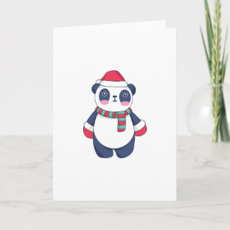 Christmas Panda Karte