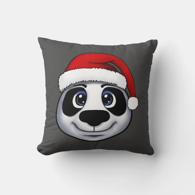 Christmas Panda Kissen (Vorderseite)