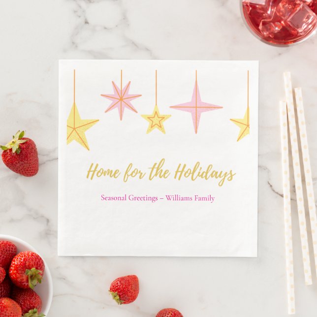 Christmas Paper Napkin with Holiday Motifs Serviette (Beispiel)