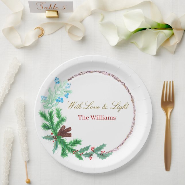Christmas Paper Plates – Party Table Style Pappteller (Hochzeit)