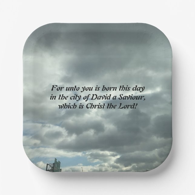 Christmas Pappteller (Vorderseite)