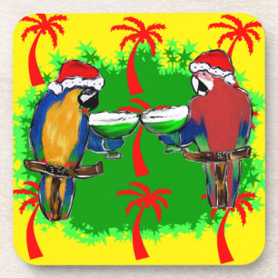 CHRISTMAS PARROTS UNTERSETZER