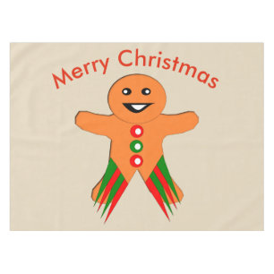Christmas Party Gingerbread Man Tableclout Tischdecke
