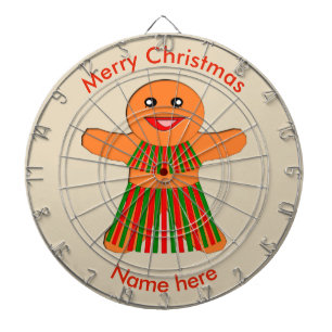 Christmas Party Gingerbread Woman Dart Board Dartscheibe
