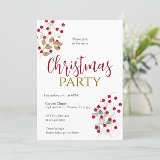 Christmas Party Invitation