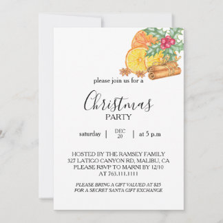 Christmas Party Invitation Card
