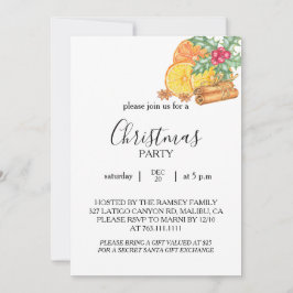 Christmas Party Invitation Card Einladung