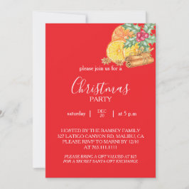 Christmas Party Invitation Card Einladung