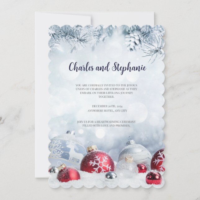Christmas Party Invitation, Christmas Invitations (Devant)