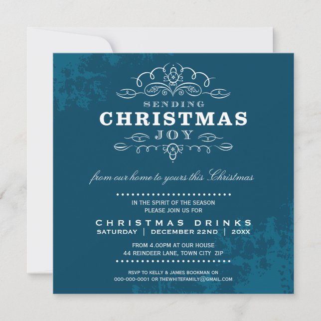 CHRISTMAS PARTY INVITE :: Weihnachten 4 Einladung (Vorderseite)