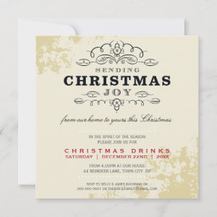 CHRISTMAS PARTY INVITE :: Weihnachtsfreude senden Einladung