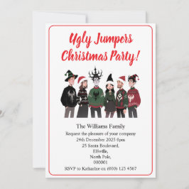 Christmas Party Ugly Jumper Xmas Einladung