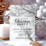 CHRISTMAS PARTY Winter Wonderland Snow 3"x5" Einladung<br><div class="desc">GRÖSSE: 3x5" - Andere Größen erhältlich Personalisiert Moderne Winter Wonderland Weihnachtsfeiern Party Einladungen in Schwarzweiß. Hintergrund in bunten Lichtern und Schnee, Schneeflocken und Baumzweig. Bearbeiten von Vorlagen - Fügen Sie einfach Ihren Text hinzu. Alle Texte können Schriftart, Farbe und Größe geändert werden. Ideal für Zuhause-Party, Office-Party, Party-Bash für das Abendessen...</div>