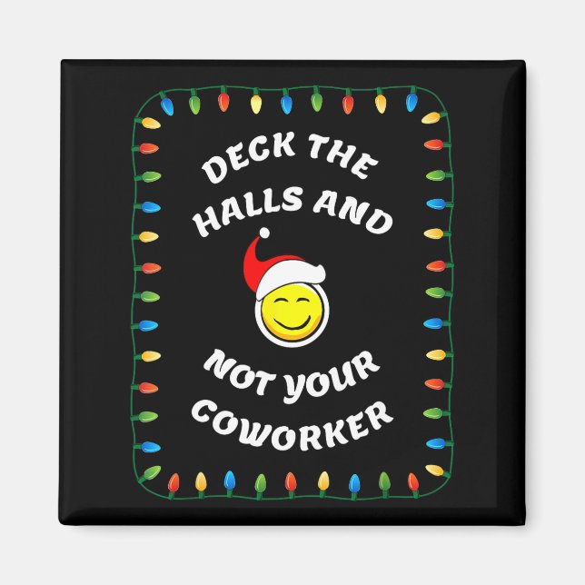 Christmas Party Workplace Funny Design  Magnet (Vorne)