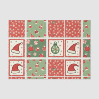 Christmas Patchwork Quilt Seidenpapier