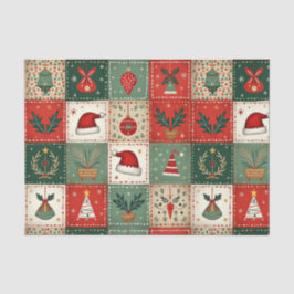 Christmas Patchwork Quilt Seidenpapier