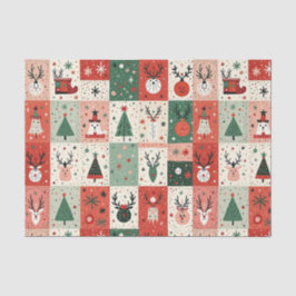 Christmas Patchwork Quilt Seidenpapier