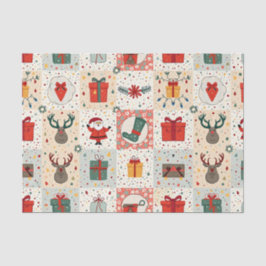 Christmas Patchwork Quilt Seidenpapier
