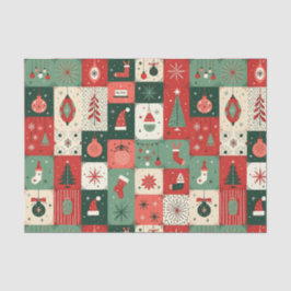 Christmas Patchwork Quilt Seidenpapier