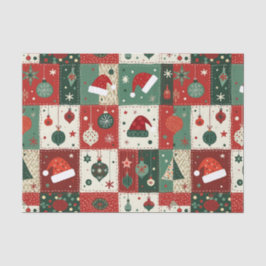 Christmas Patchwork Quilt Seidenpapier