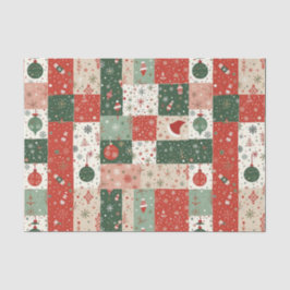 Christmas Patchwork Quilt Seidenpapier