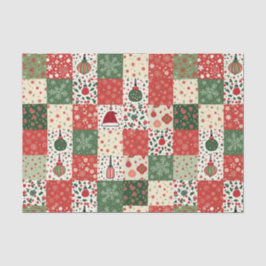 Christmas Patchwork Quilt Seidenpapier