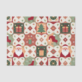 Christmas Patchwork Quilt Seidenpapier