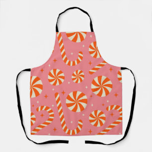 Christmas Pattern Candy Cane Schürze