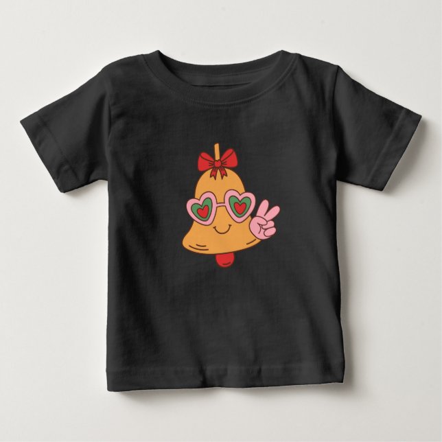 Christmas Peace Bell Baby T-shirt (Vorderseite)