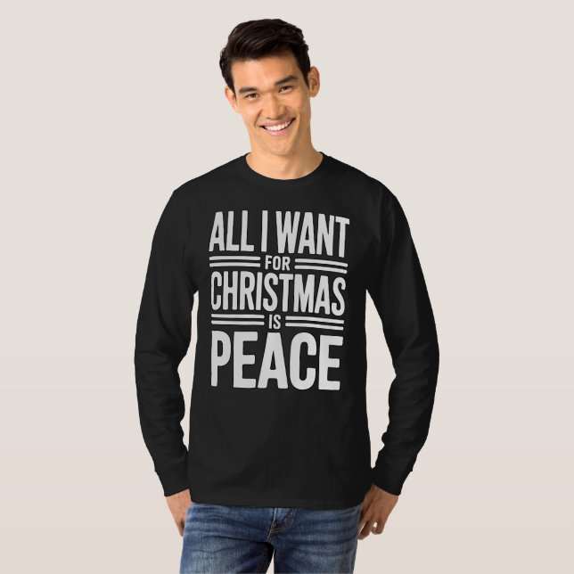 Christmas Peace Quote T-Shirt (Vorne ganz)