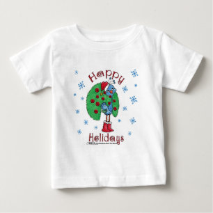 Christmas Peacock Baby T-shirt