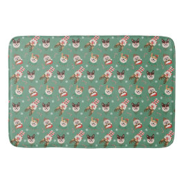 Christmas Pembroke Welsh Corgi Hunde Badematte