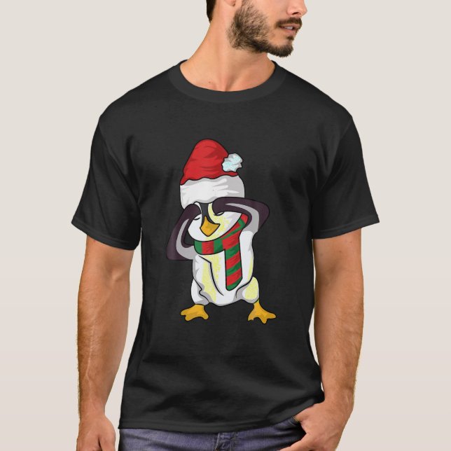 Christmas Penguin Griddy Dance T-Shirt (Vorderseite)
