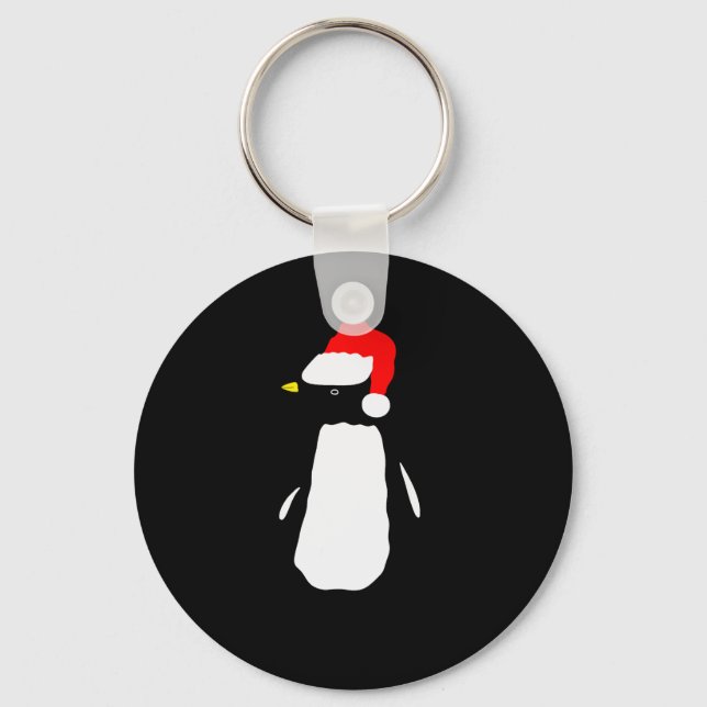 Christmas Penguin Pajamas Shirt  Schlüsselanhänger (Vorderseite)