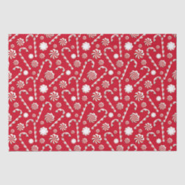 Christmas Peppermint | Candy Swirl Holiday Pattern Seidenpapier