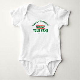 Christmas personalisiert Baby Jersey Bodysuit Baby Strampler