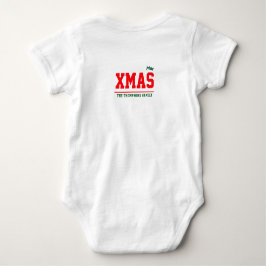 Christmas personalisiert Baby Jersey Bodysuit-Farb Baby Strampler
