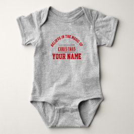 Christmas personalisiert Baby Jersey Bodysuit-Farb Baby Strampler