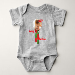 Christmas personalisiert Baby Jersey Bodysuit-Farb Baby Strampler