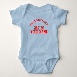 Christmas personalisiert Baby Jersey Bodysuit-Farb Baby Strampler
