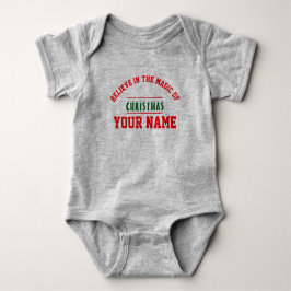 Christmas personalisiert Baby Jersey Bodysuit-Farb Baby Strampler