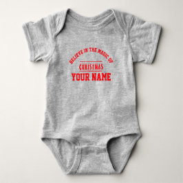 Christmas personalisiert Baby Jersey Bodysuit-Farb Baby Strampler