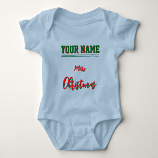 Christmas personalisiert Baby Jersey Bodysuit-Farb Strampler
