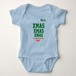 Christmas personalisiert Baby Jersey Bodysuit-Farb Strampler