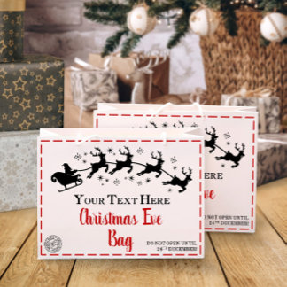 Christmas | Personalisierte Weihnachtsfeiertage Große Geschenktüte