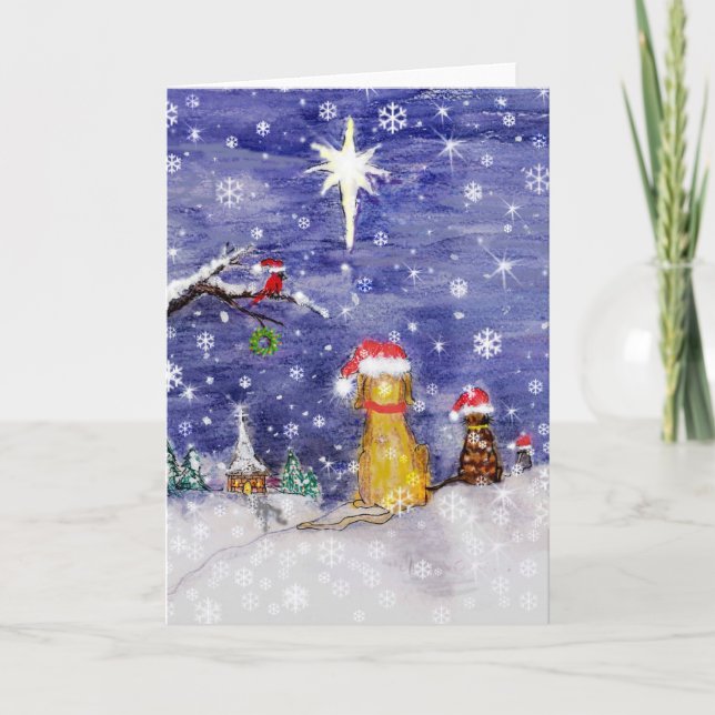 CHRISTMAS PETS FEIERTAGSKARTE (Vorderseite)
