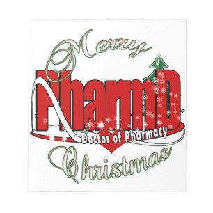 CHRISTMAS PharmD Arzt für Apotheke Notizblock