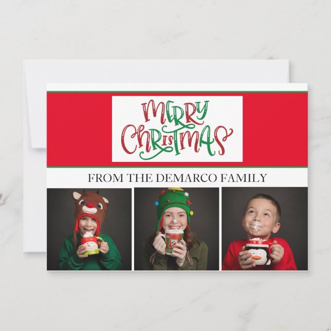 Christmas Photo Cards Dankeskarte (Vorderseite)