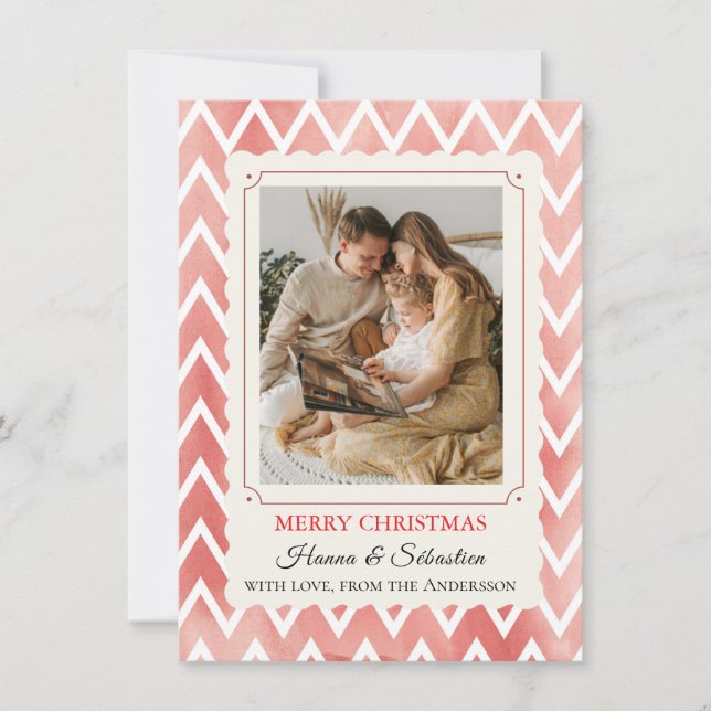  Christmas Photo Feiertagskarte (Vorderseite)